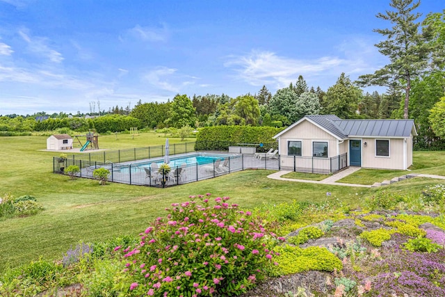 1549 Hinesburg Rd, South Burlington, VT 05403 - fenced backyard with a storage shed and view of wooded area