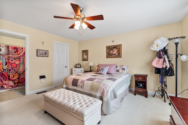 42 Leddy Dr, Epping, NH 03042 - bedroom with carpet floors and a ceiling fan