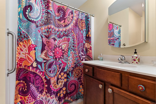 42 Leddy Dr, Epping, NH 03042 - bathroom with vanity and a shower with curtain