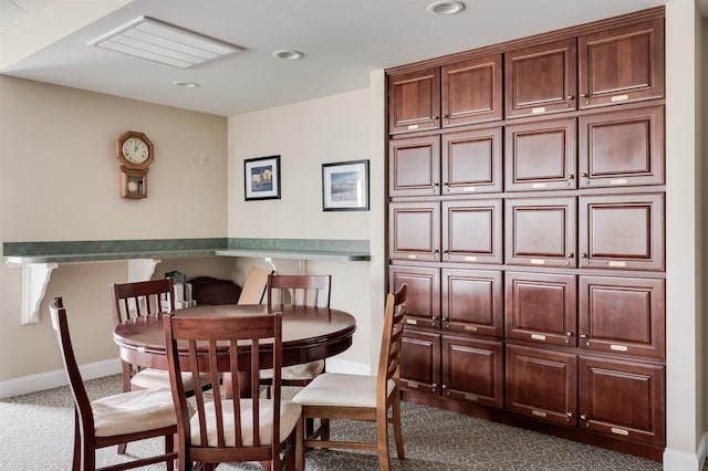 118 Secretariat Way Unit 115, Rochester, NH 03867 - dining room featuring dark colored carpet and recessed lighting