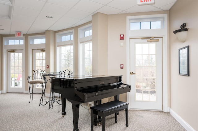 118 Secretariat Way Unit 115, Rochester, NH 03867 - carpeted foyer with plenty of natural light and a drop ceiling