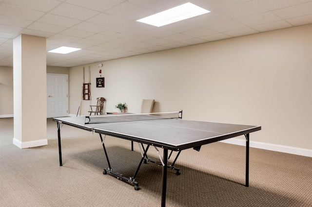 118 Secretariat Way Unit 115, Rochester, NH 03867 - game room featuring light colored carpet and a drop ceiling