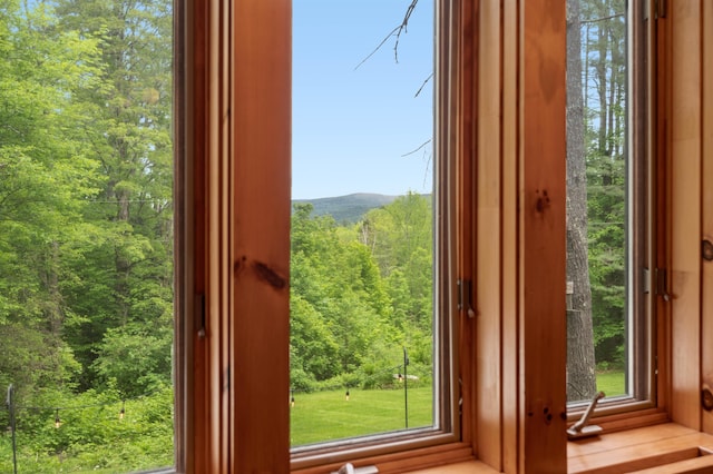812 Airport Rd, Fayston, VT 05660 - doorway with a view of trees