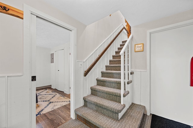 812 Airport Rd, Fayston, VT 05660 - staircase with wood finished floors