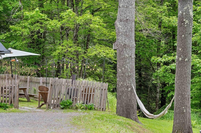 812 Airport Rd, Fayston, VT 05660 - view of yard featuring a wooded view
