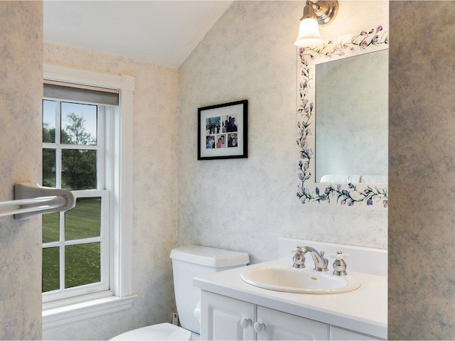 1411 Spear St, South Burlington, VT 05403 - half bath with vaulted ceiling and vanity