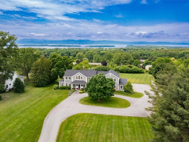1411 Spear St, South Burlington, VT 05403 - view from above of property featuring a nearby body of water and a forest