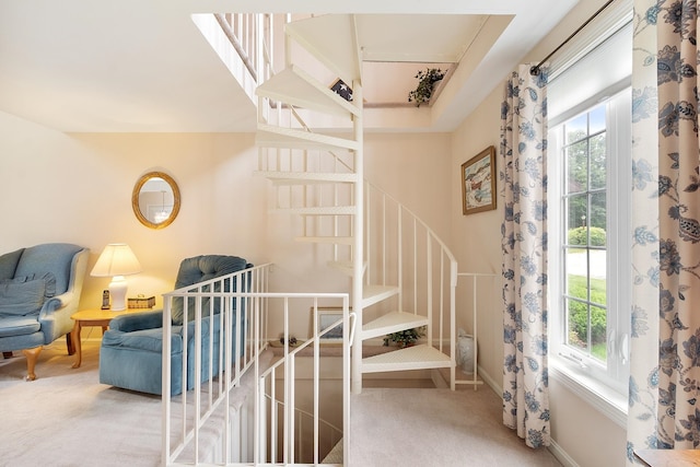 3 Chandler Dr, Atkinson, NH 03811 - staircase featuring plenty of natural light and carpet