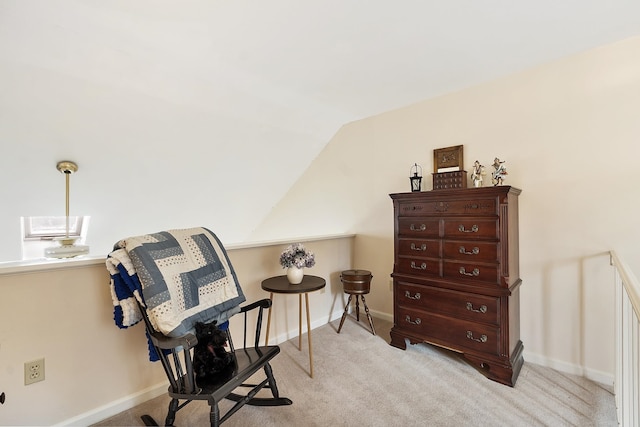 3 Chandler Dr, Atkinson, NH 03811 - sitting room featuring lofted ceiling and carpet flooring