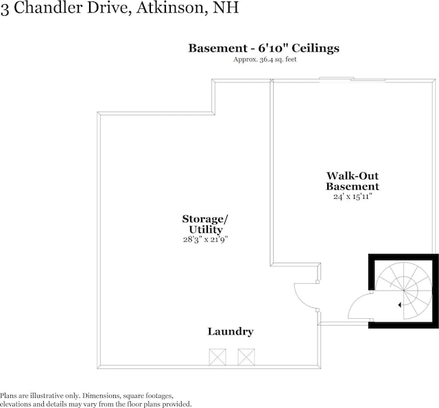3 Chandler Dr, Atkinson, NH 03811 - view of room layout