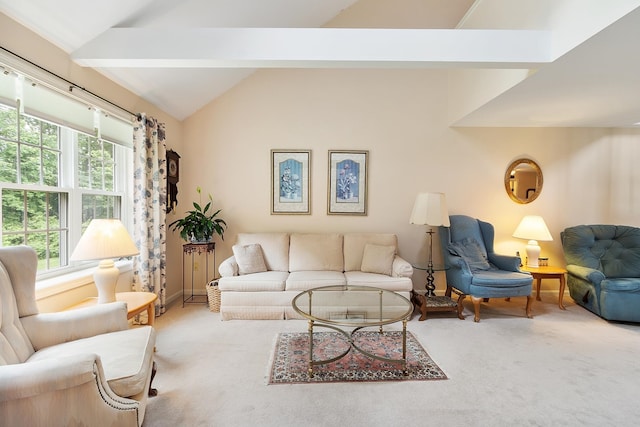 3 Chandler Dr, Atkinson, NH 03811 - carpeted living area with lofted ceiling