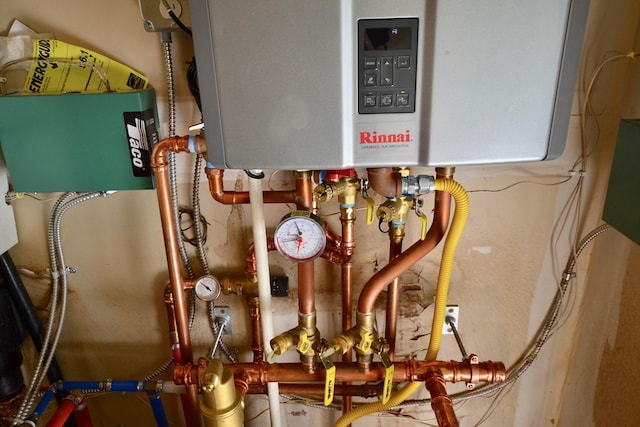 27 Randall St, Waterbury, VT 05676 - utility room with tankless water heater