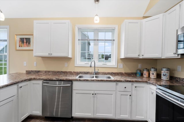 5 Rolling Hills Dr, Tilton, NH 03276 - kitchen featuring stainless steel appliances, healthy amount of natural light, and white cabinetry