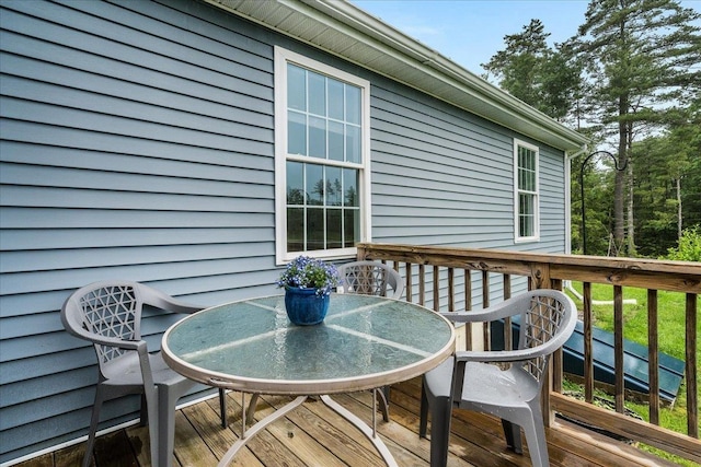 5 Rolling Hills Dr, Tilton, NH 03276 - deck featuring outdoor dining area