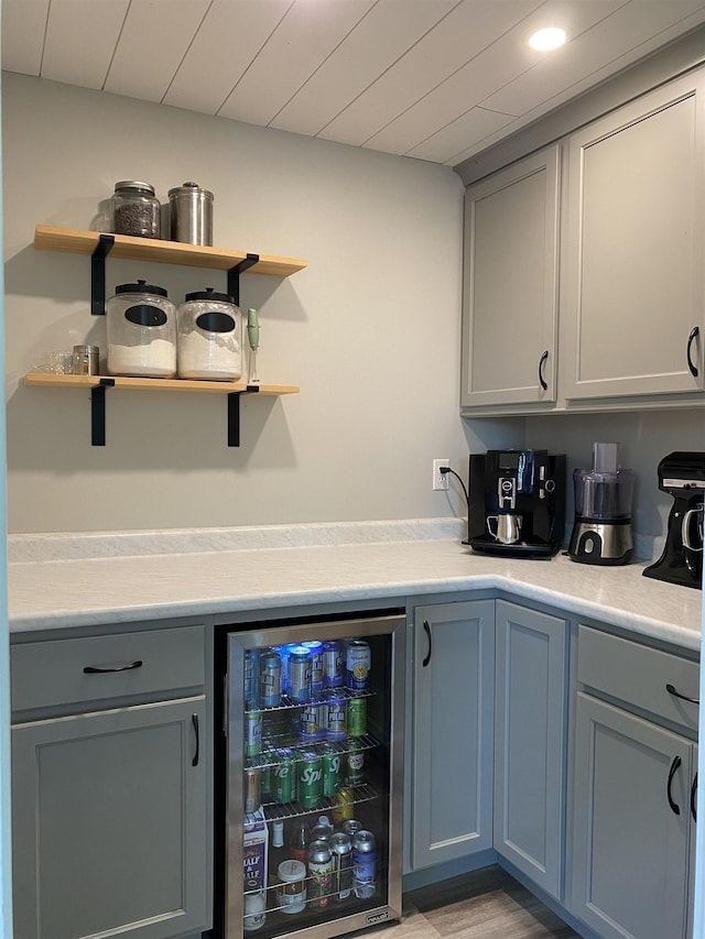 69 Emerson Hill Rd, New Ipswich, NH 03071 - indoor dry bar featuring beverage cooler and recessed lighting