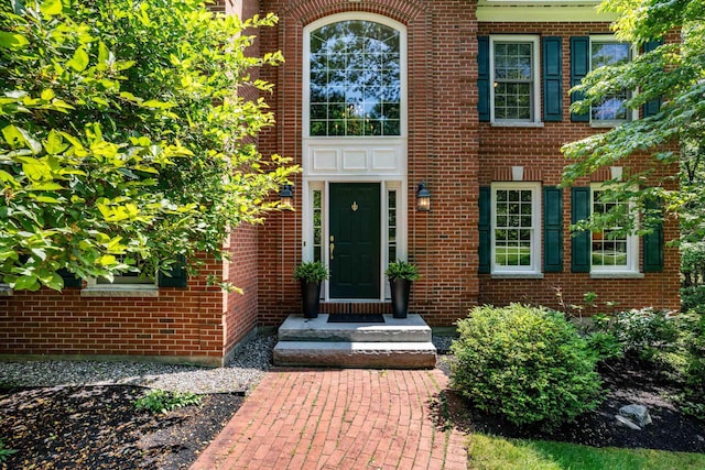 11 Mcafee Farm Rd, Bedford, NH 03110 - doorway to property with brick siding