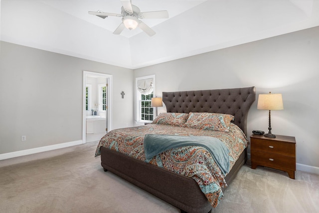 11 Mcafee Farm Rd, Bedford, NH 03110 - bedroom with carpet, ensuite bathroom, and a ceiling fan