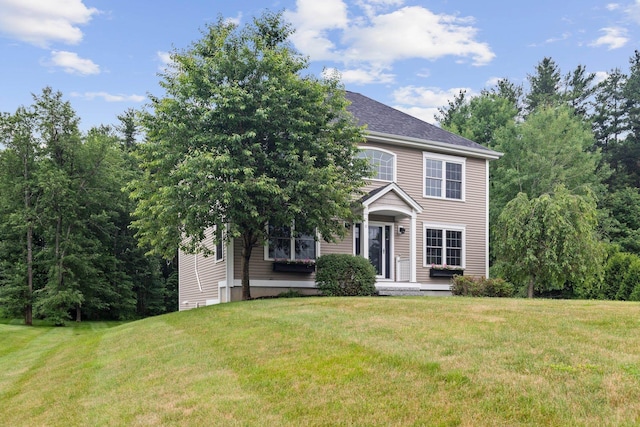 12 Cushman Way, Greenland, NH 03840 - view of front facade with a front yard