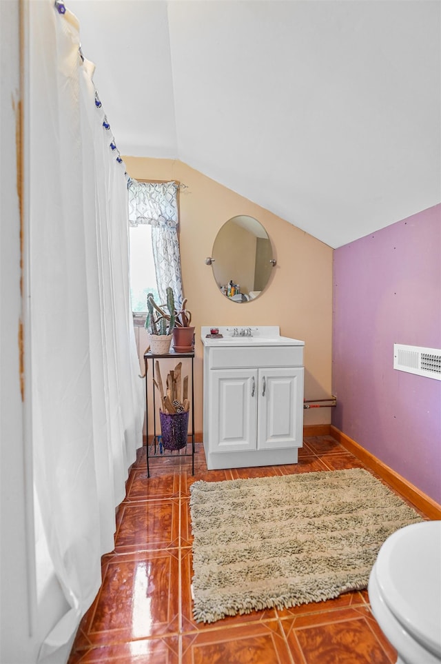 17 N Ave, Plaistow, NH 03865 - full bathroom featuring lofted ceiling and vanity
