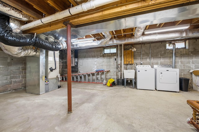17 N Ave, Plaistow, NH 03865 - basement with washer and dryer and heating unit
