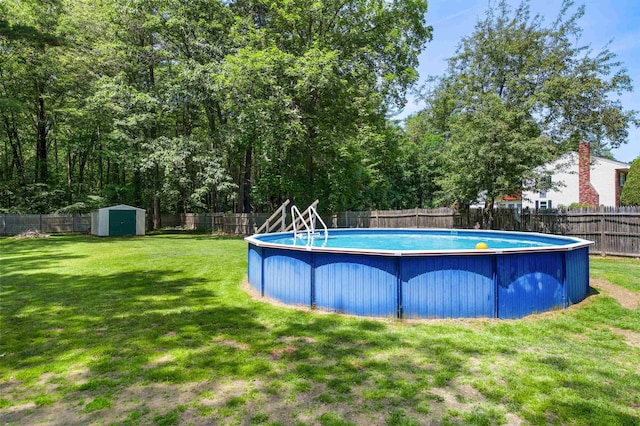 17 N Ave, Plaistow, NH 03865 - view of swimming pool featuring a shed and a fenced backyard