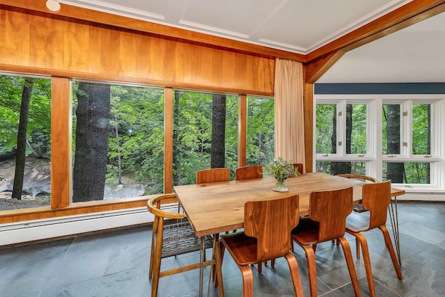 679 Kearsarge Rd, Conway, NH 03860 - sunroom featuring a baseboard heating unit