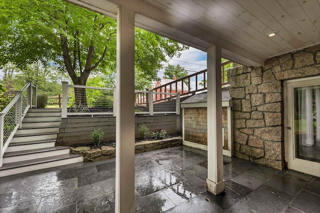 679 Kearsarge Rd, Conway, NH 03860 - view of patio with stairs