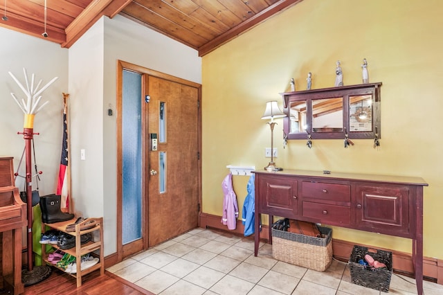 4 Sauer Ter, Durham, NH 03824 - entryway featuring wood ceiling and crown molding