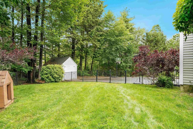 4 Chablis Ct, Bedford, NH 03110 - view of yard with a storage shed