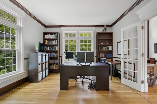 4 Chablis Ct, Bedford, NH 03110 - office space featuring crown molding and light wood-style flooring