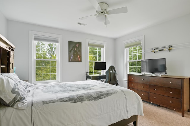 4 Chablis Ct, Bedford, NH 03110 - bedroom featuring light colored carpet and ceiling fan