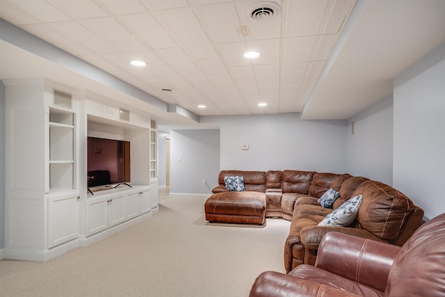 4 Chablis Ct, Bedford, NH 03110 - living area featuring carpet floors and recessed lighting
