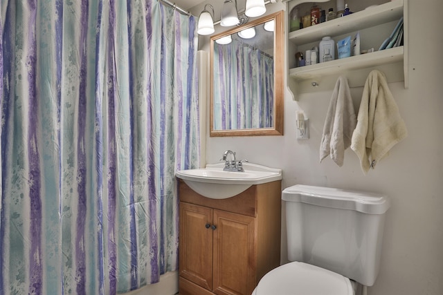 37 Eastside Ln Unit 1, Francestown, NH 03043 - bathroom with vanity and a shower with shower curtain