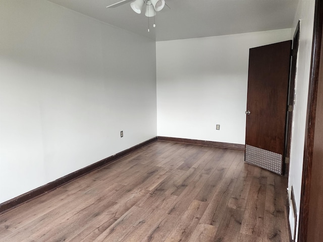 33 Pendleton Ln, Londonderry, NH 03053 - spare room featuring a ceiling fan and wood finished floors