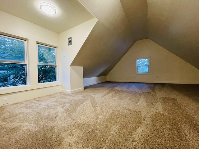 17 Arch St, Laconia, NH 03246 - additional living space with carpet and vaulted ceiling