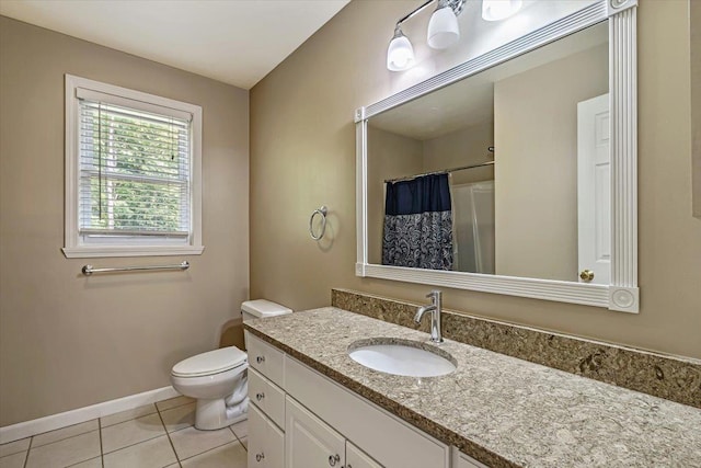 473 Brennan Woods Dr, Williston, VT 05495 - full bathroom with vanity, tile patterned flooring, and a shower with curtain