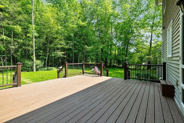 473 Brennan Woods Dr, Williston, VT 05495 - wooden deck with a yard