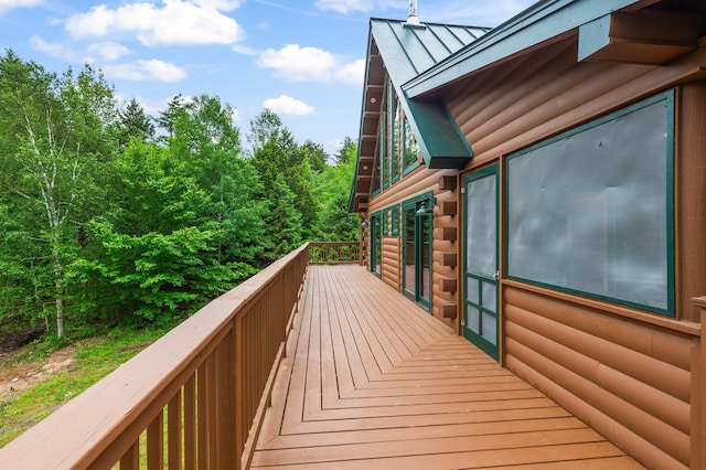 1 Peak Vista Ln, Madison, NH 03849 - view of wooden deck