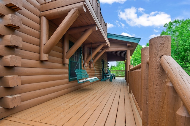 1 Peak Vista Ln, Madison, NH 03849 - view of wooden deck