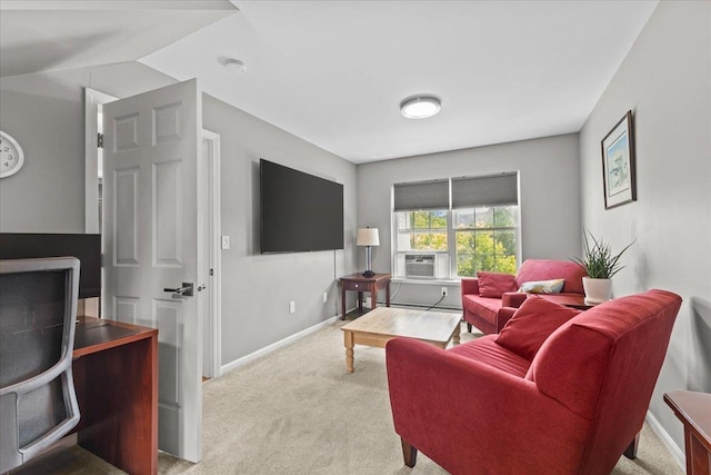 8 Kristen Ct, Williston, VT 05495 - carpeted living area featuring cooling unit and baseboards