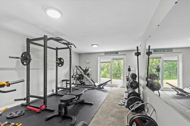 8 Kristen Ct, Williston, VT 05495 - exercise area featuring baseboards