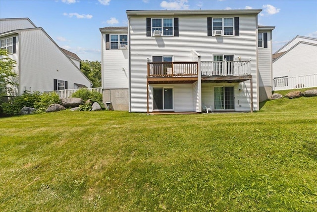 8 Kristen Ct, Williston, VT 05495 - rear view of house featuring a wooden deck and a lawn
