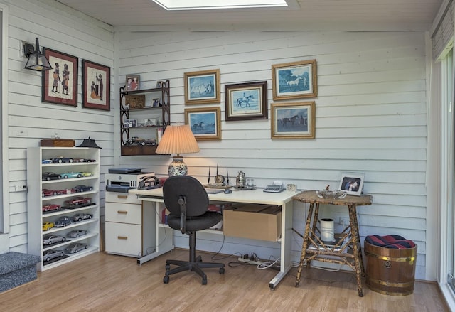 38C Stonehouse Ln, Keene, NH 03431 - office featuring light wood-type flooring and wood walls