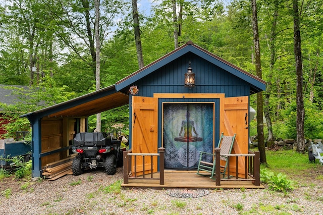 85 Lakeview Ave, Bristol, NH 03222 - view of outbuilding with a carport