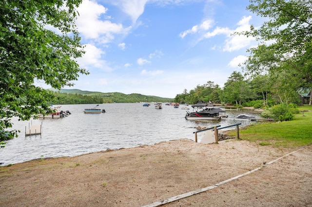 85 Lakeview Ave, Bristol, NH 03222 - water view featuring a dock