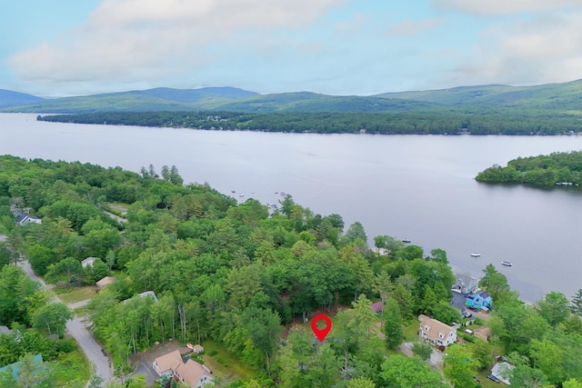 85 Lakeview Ave, Bristol, NH 03222 - aerial view of property's location with a water and mountain view