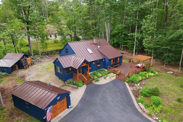 85 Lakeview Ave, Bristol, NH 03222 - view from above of property