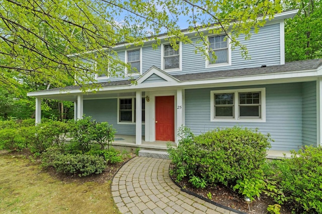 25 Sweetbrier Way, Laconia, NH 03246 - view of front of home featuring a porch and a shingled roof