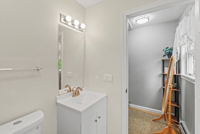 25 Sweetbrier Way, Laconia, NH 03246 - bathroom with a baseboard heating unit and vanity