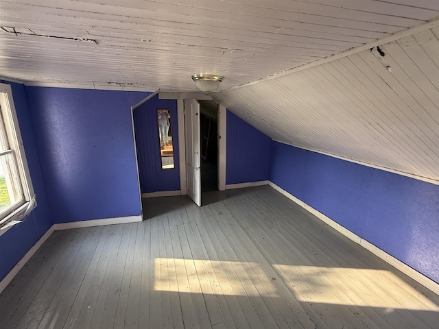 60 S St S, Proctor, VT 05763 - bonus room featuring vaulted ceiling and hardwood / wood-style flooring